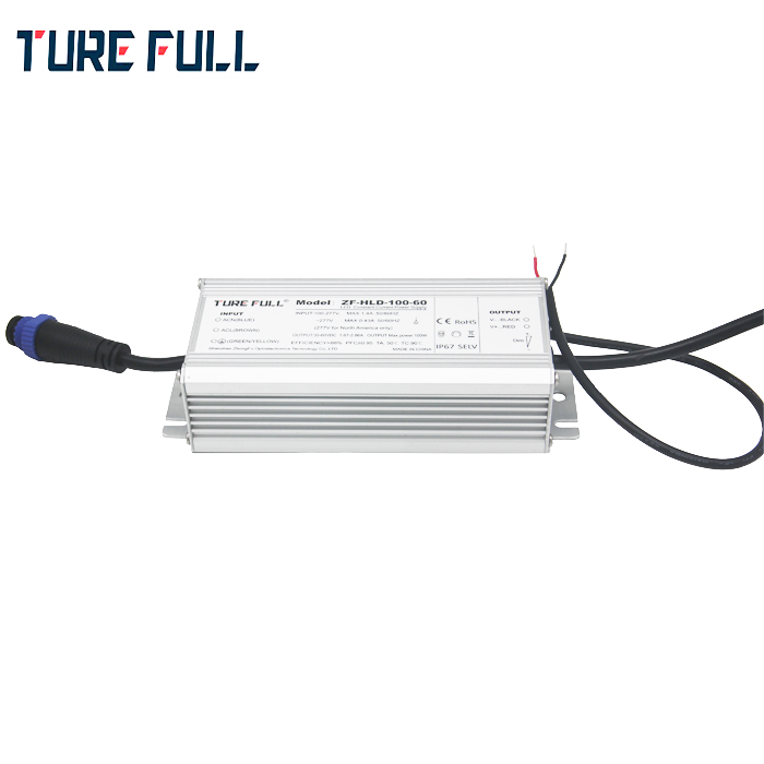 100W 0-10V dimmable led driver with waterproof type